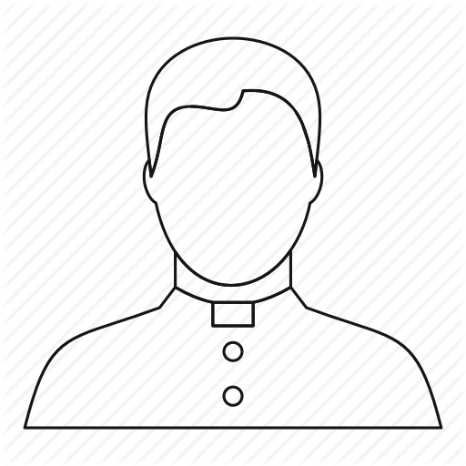 Banner Transparent Library Priest Drawing Religion - Priest Outline (512x512)