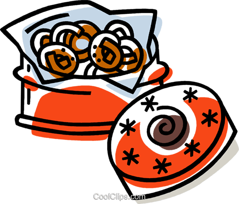 Cookies In A Cookie Tin Royalty Free Vector Clip Art - Cookies In A Cookie Tin Royalty Free Vector Clip Art (480x411)