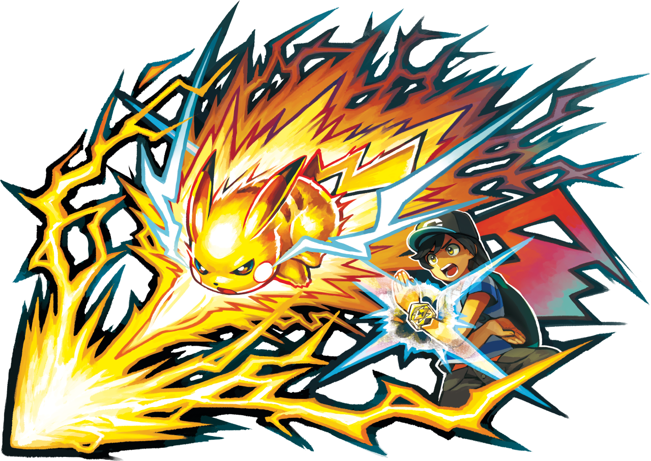 Having A Z Ring Allows The Player To Execute Explosively - Pokemon Z Move (1280x907)
