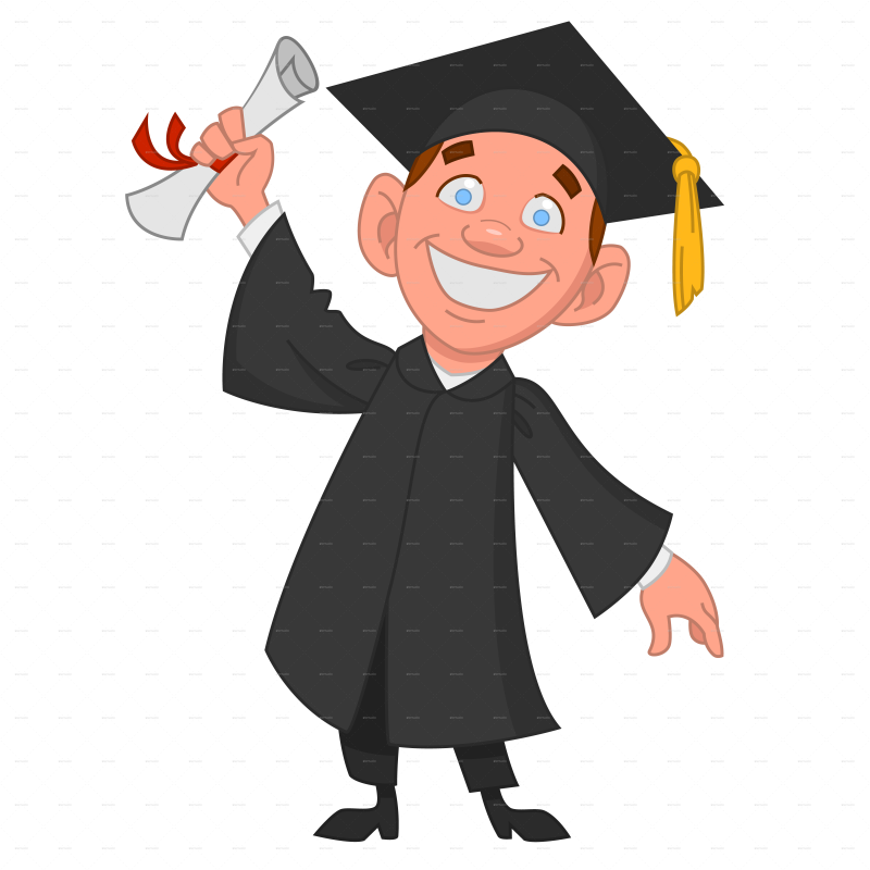 Graphic Free Stock College Graduation Hubpicture Pin - University Student Clipart (800x800)