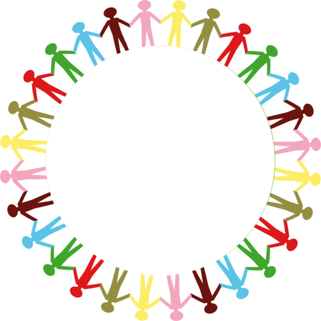 People Holding Hands Clip Art Free Stick People Clip - Sabka Sath Sabka Vikas (1024x1024)