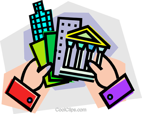Real Estate Royalty Free Vector Clip Art Illustration - Real Estate Royalty Free Vector Clip Art Illustration (480x387)