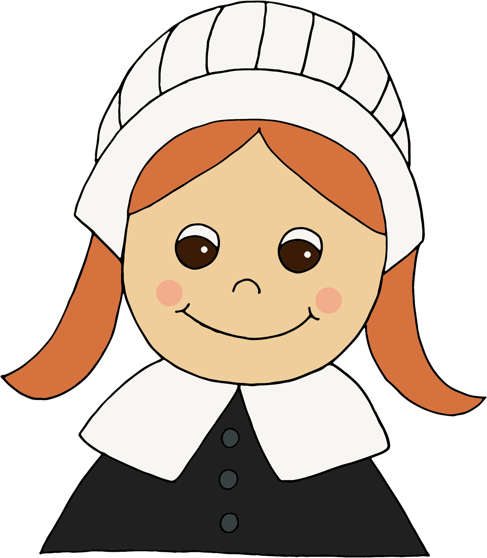 Pilgrim Mandownload Now Pilgrim Woman Pilgrim Womandownload - Cartoon (1767x2200)