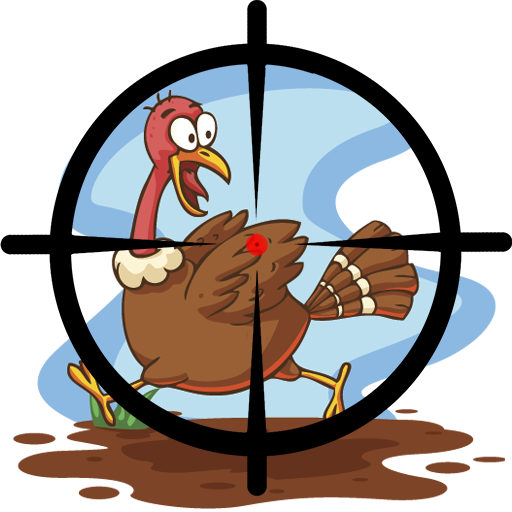 Sniper Clipart Turkey Hunting - Dibujo De Pavo Corriendo (512x512)