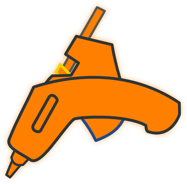 Image Freeuse Library Wood Glue Gun Clip Art Free Cliparts - Glue Gun Clip Art (600x591)