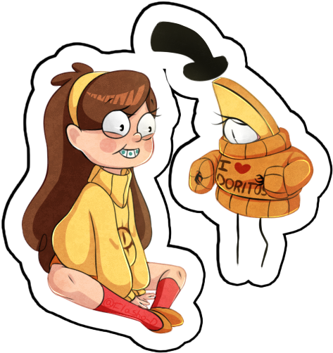 I Love Doritos By Flasho-d - Cartoon (500x550)