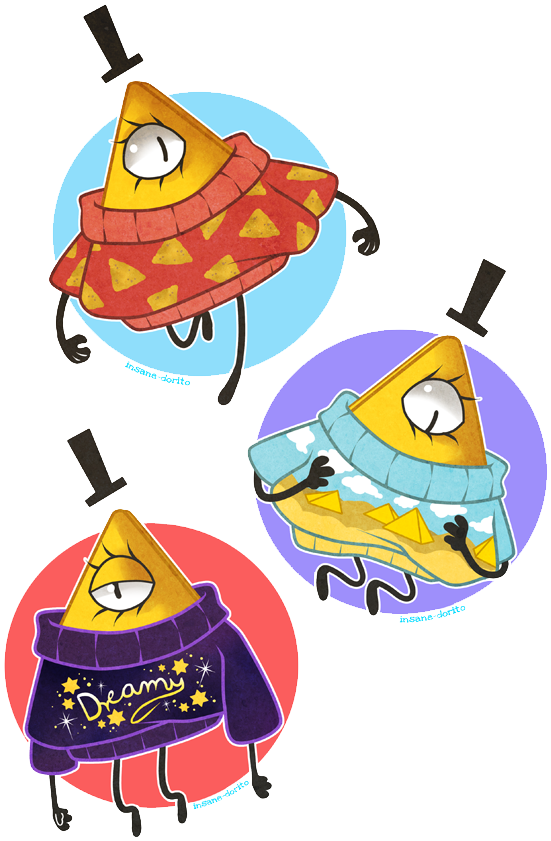 Bill Cipher In A Sweater (600x878)