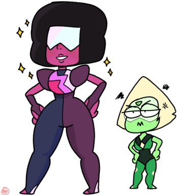 Here's A Cool Garnet And A Lil Dorito Gremlin For Your - Cartoon (400x400)