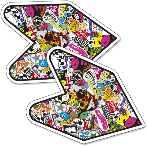 Punter Stickers Coolstickerz - Sticker Bomb Bomb Png (600x600)