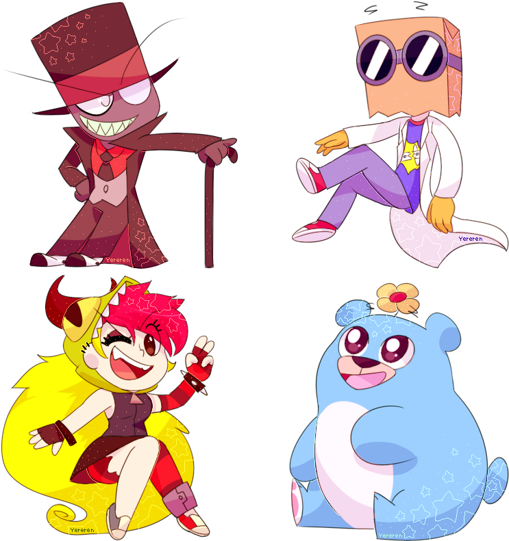 Villainous Chibi Set By Yereren - Villainous Black Hat Chibi (800x800)