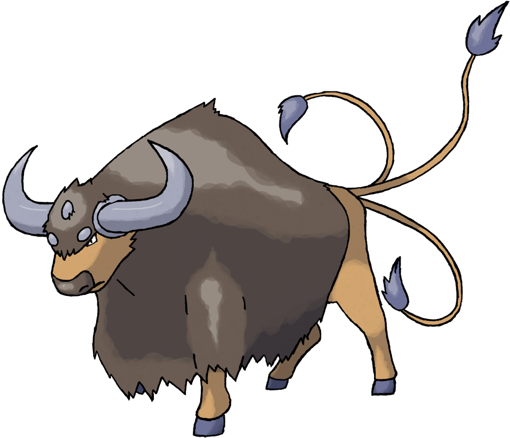 Cow Clipart Poop - Do Pokemon Mega Tauros (1024x872)