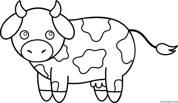 Clip Art Transparent Library Sweet Clip Art Page Of - Cattle (600x346)