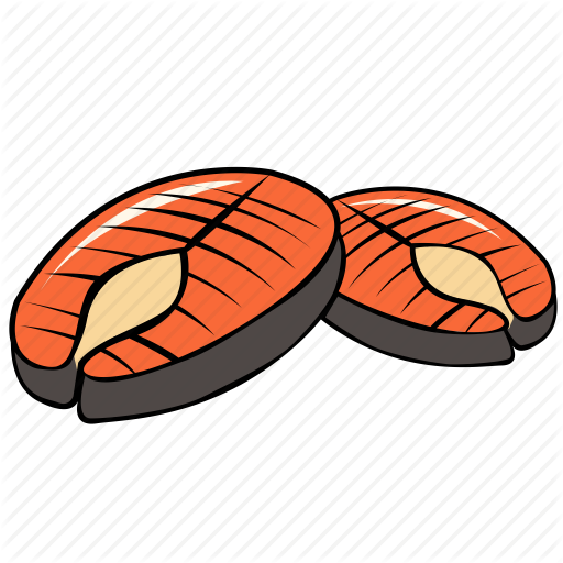 Meat Clipart Healthy Meat - Fish Meat Cartoon Png (512x512)
