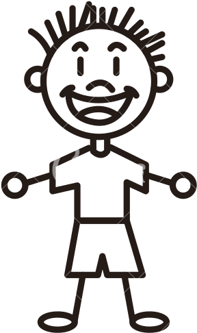 Boy Outline - Outline Image Of Kid (550x550)