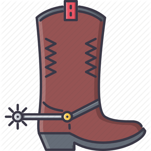 Boys Filled Outline By Last Spark Bandit - Boot (512x512)