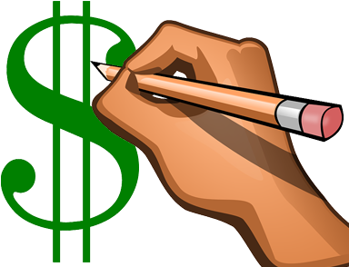 Finance Clipart Grant Proposal - Money Signs Clip Art (400x300)