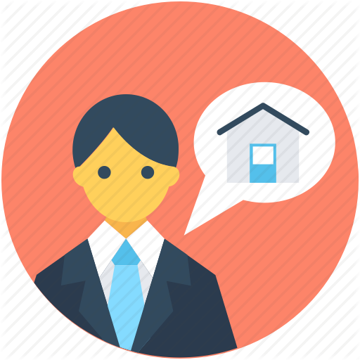 By Vectors Market Agent Property Realtor Renter - Real Estate Agent Icon (512x512)