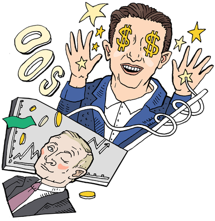 Burnett Was Largely Responsible For Transforming Trump - Cartoon (452x478)