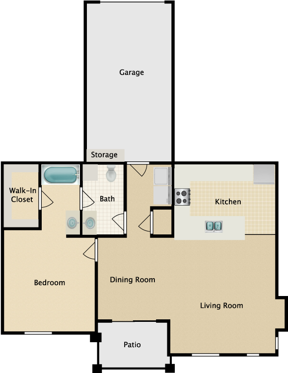Click The For More Floor Plan Information - Resort At The Lakes Apartments (750x750)