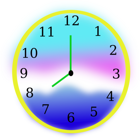 Computer Icons Clip Art Christmas Clock Download - Clip Art (530x750)