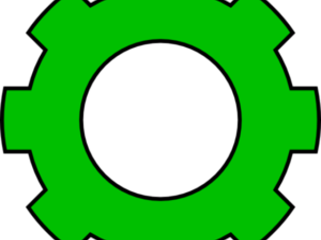 Gears Clipart Clipart Hd - Blue Gear Transparent Background (640x480)