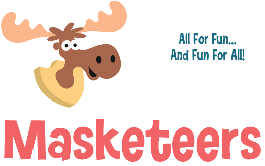 Printable Paper Animal Masks For Kids - Vector Graphics (574x356)