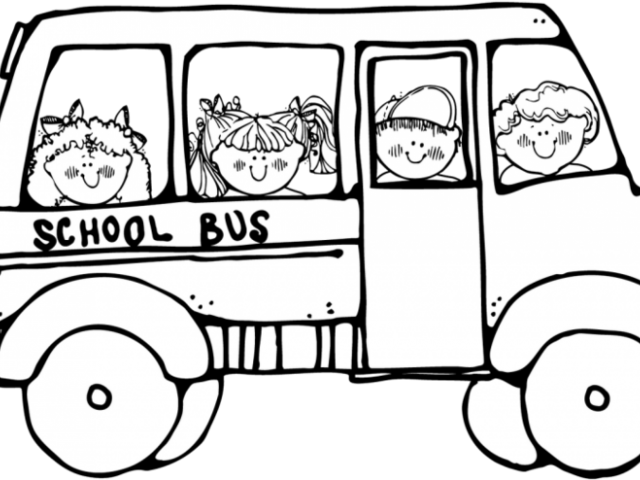 Bus Clipart Black And White - Dj Inkers School Clip Art Black And White (640x480)