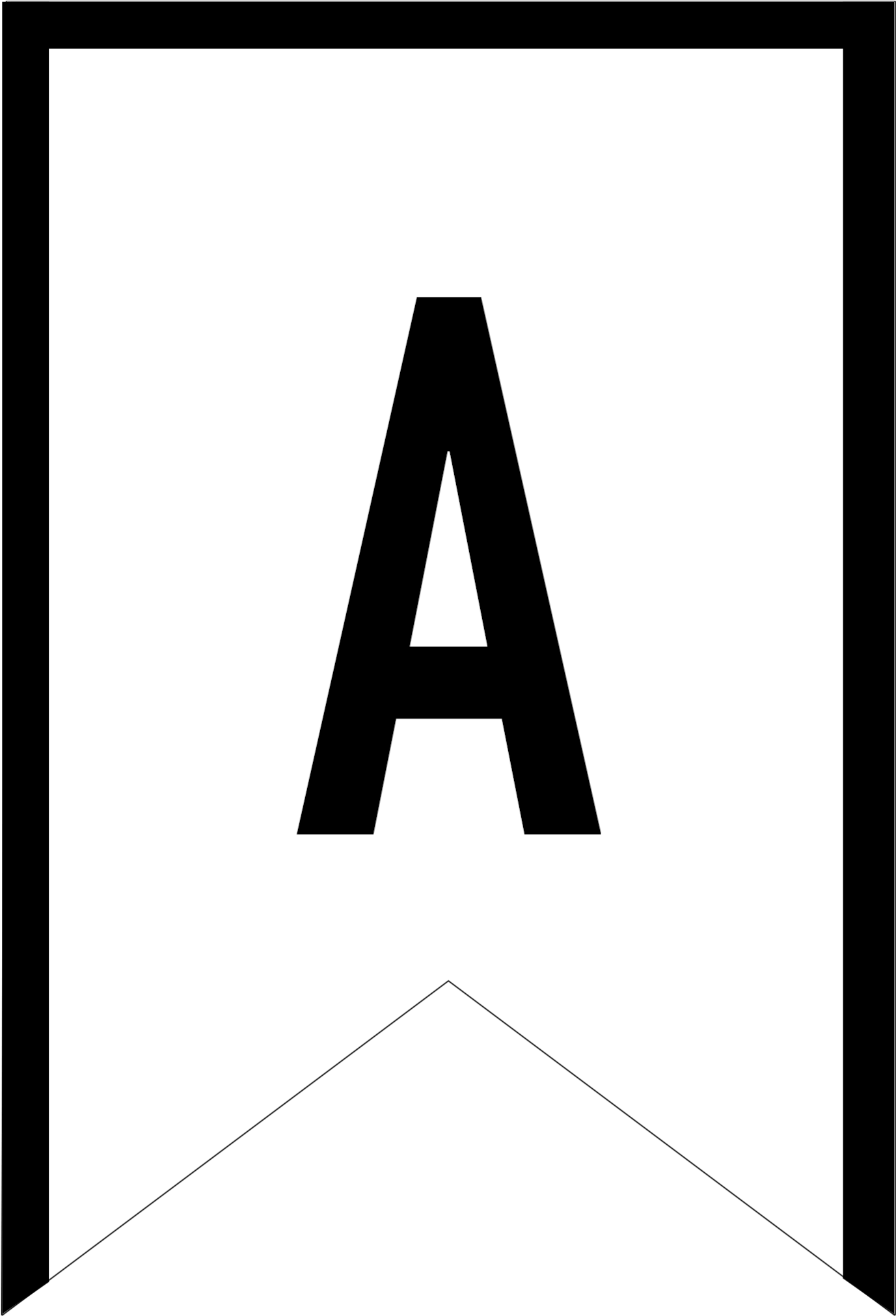Banner Templates Free Printable Abc Letters - Printable Letter S Banner (1424x2083)