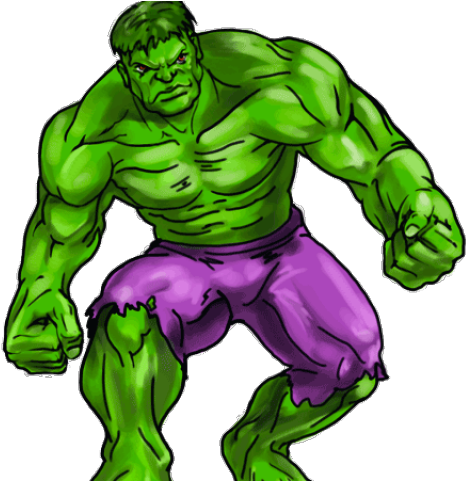 Hulk Clipart Step By Step - Incredible Hulk Cartoon Png (640x480)
