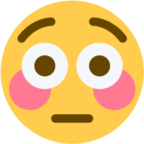 Dazed Face Flushed Flirt - Flushed Emoji Discord (512x512)