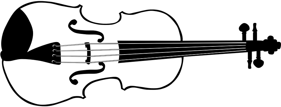 Drawn Violin Instrumental Music - Violin Clip Art (960x480)