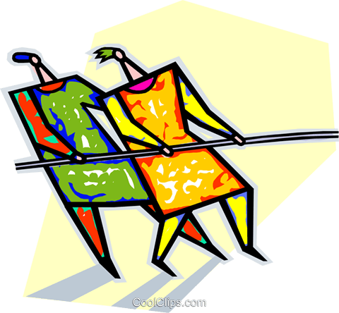 Tug O War Royalty Free Vector Clip Art Illustration - Lehigh University (480x444)