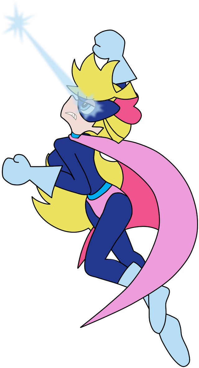 Super Cute Heroine Laser Eyes By Superpanty276 - Cartoon (660x1210)