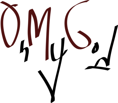 Ohio Youtube Drawing Download - Oh My God Word (388x340)