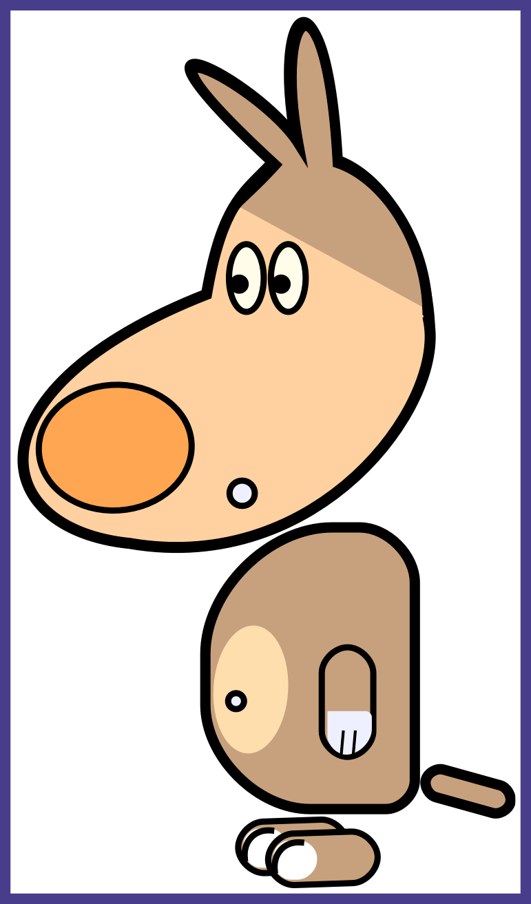 Picture Freeuse Library Clipart Computer Lab - Dog (771x1313)