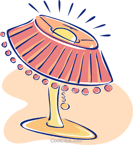 Black And White Stock Art Room Clipart - Living Room Lamp Clip Art (440x480)