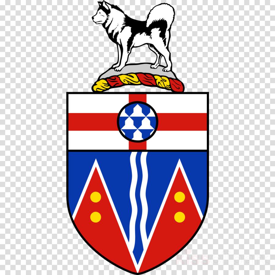 Yukon Coat Of Arms Clipart Whitehorse Coat Of Arms - Coat Of Arms Flag For Yukon Canada (900x900)