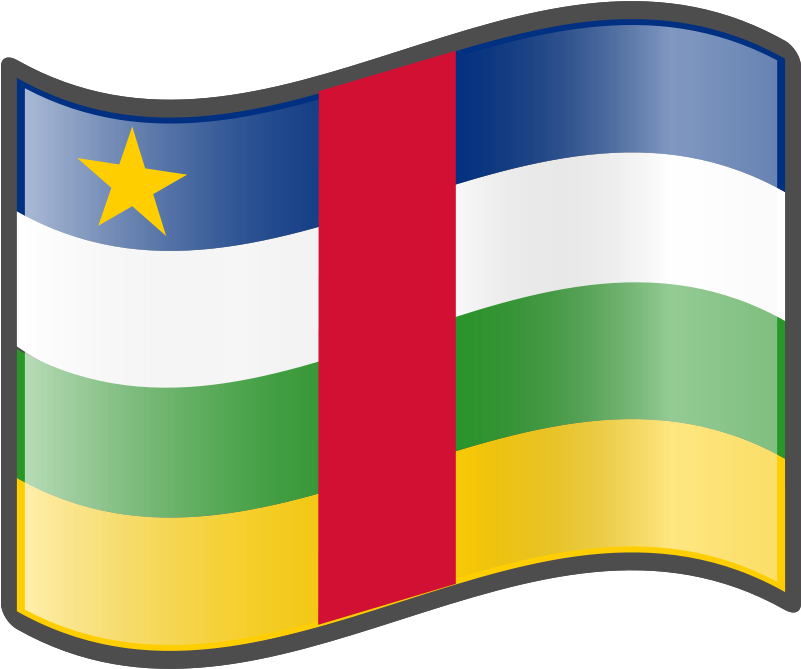 Flag Of Central African Republic - Central African Republic Flag Png (800x800)