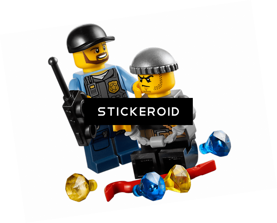 Lego Police Officer And Gangster - Lego City Police Atv Play Set (918x740)
