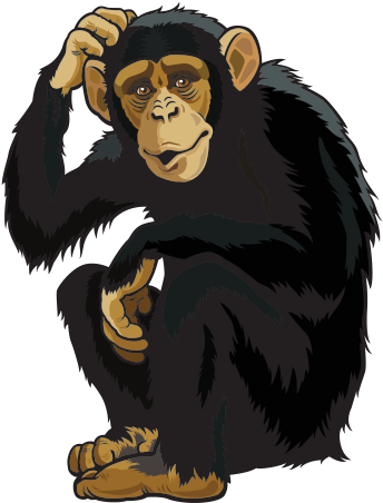 Gorilla Clipart Ferocious - Ebolowa (600x600)