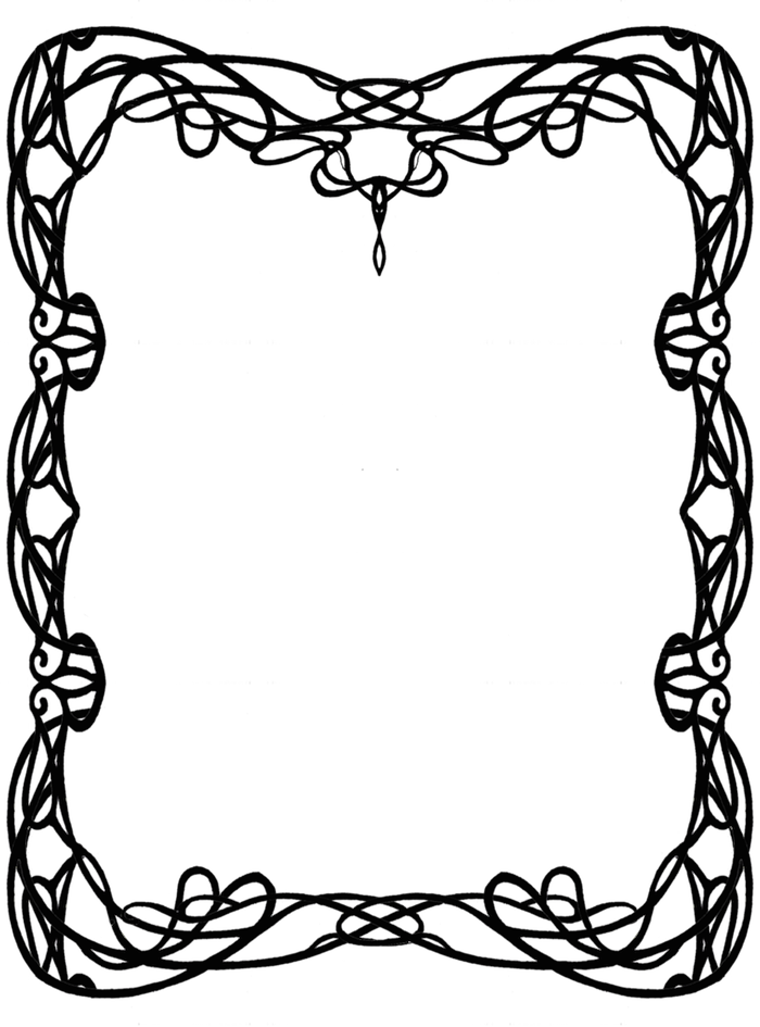 Image Royalty Free Download La Influencia Del En El - Art Nouveau Patterns Border (700x945)