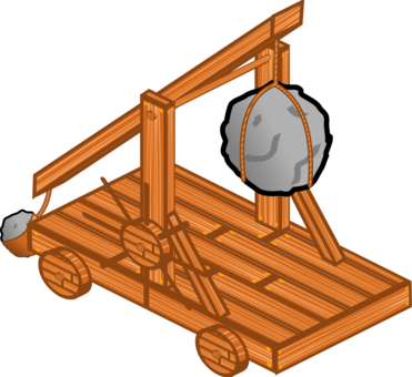 Catapult Ballista Trebuchet Computer Icons Download - Catapult Clipart (371x340)