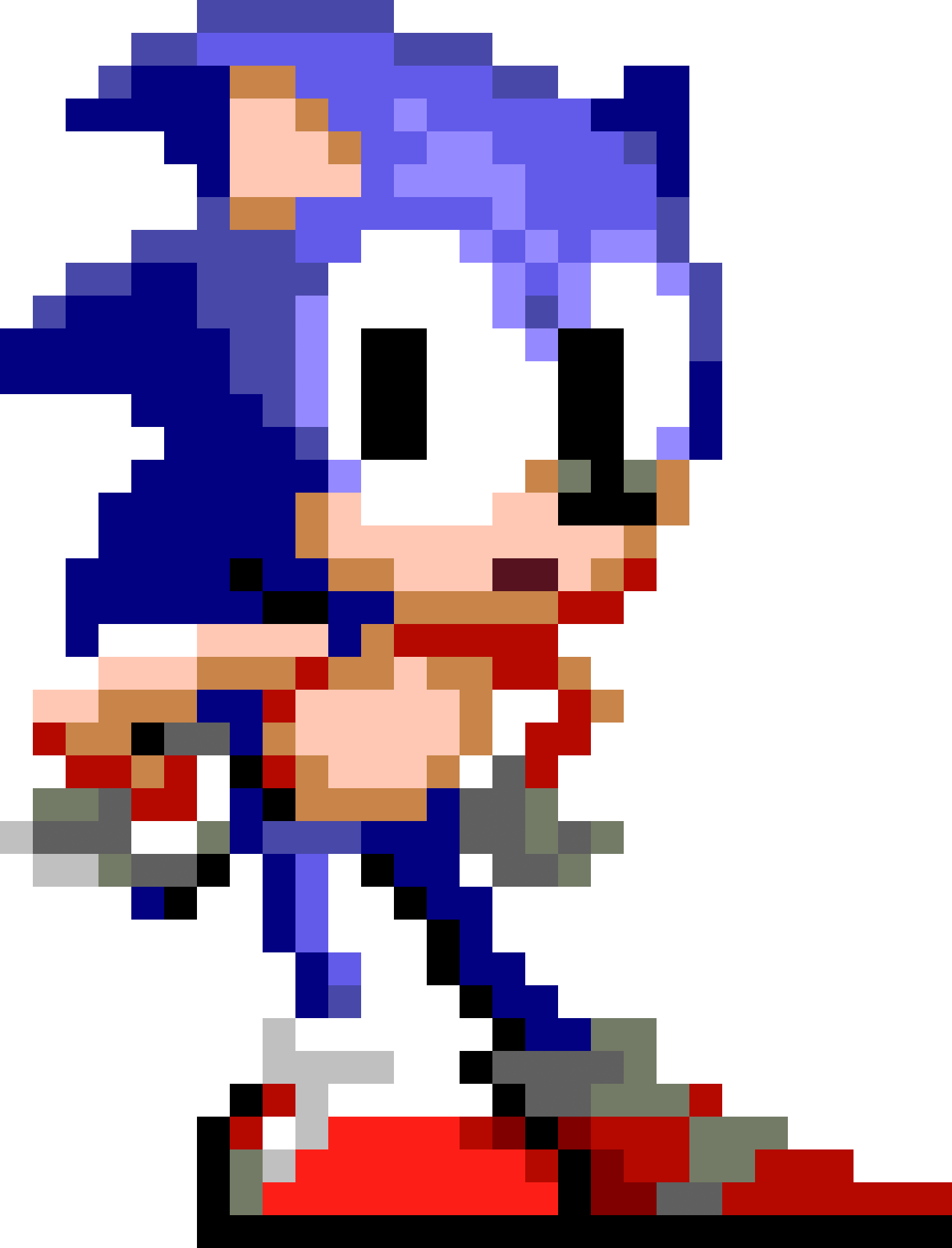 Please Help Deprecated With - Sonic The Hedgehog Pixel Art (1450x1900)