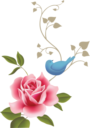 Riscos Para Pintura, Desenhos Animados, Adesivos De - Rose Vector (353x500)