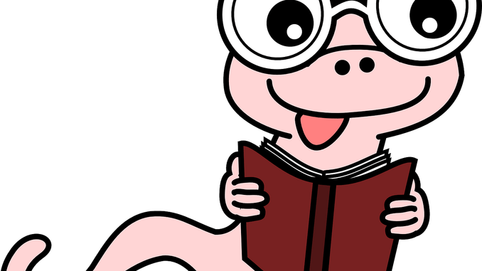 Jpg Royalty Free Stock Are You A Of Muslim Heritage - Bookworm Clipart Black And White (678x381)