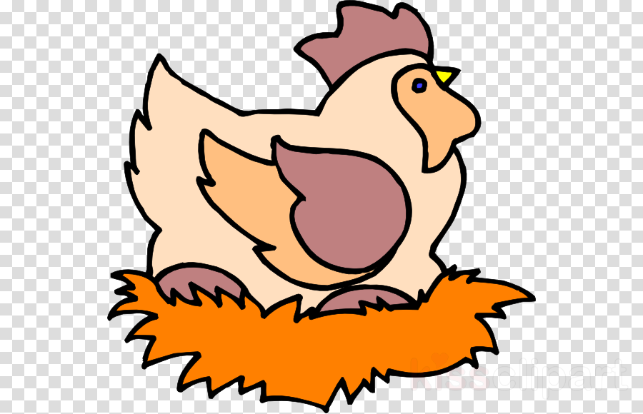 Chicken On Nest Clipart Chicken Clip Art - Chicken [book] (900x580)
