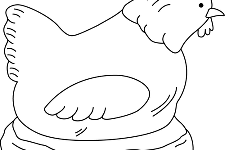 Chicken Clip Nest Clipart - Chicken (450x300)