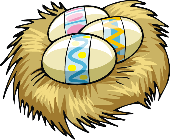 Clip Art Freeuse Stock Free With Easter It Vector Art - Nest Clip Art (576x476)