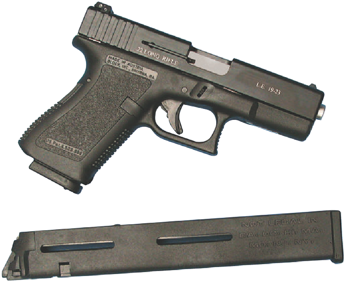 100 Clip Glock 23 Drum Vector Free Download - Glock (769x607)