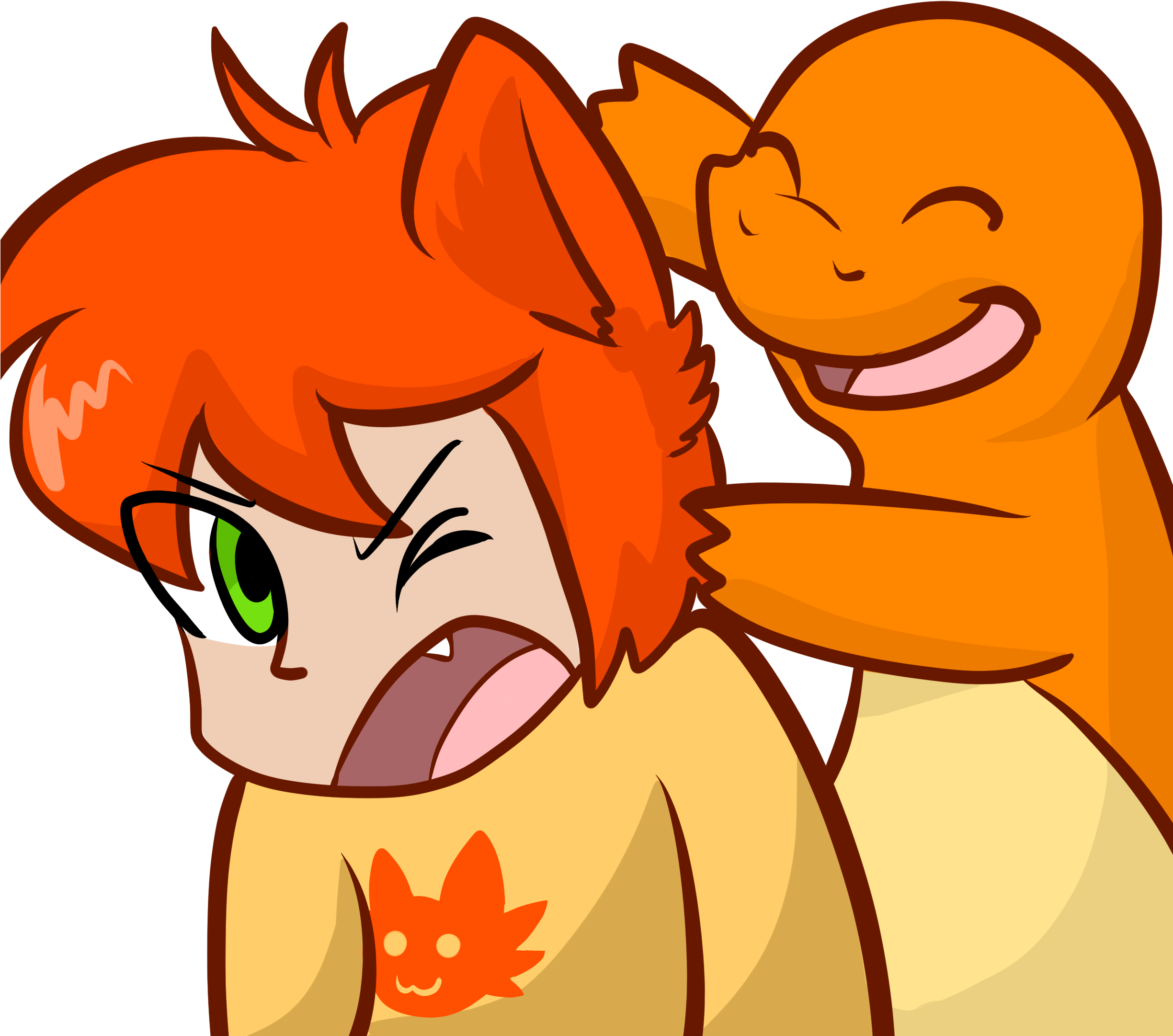 Firepaw Pkmn Trainer - Cartoon (2448x2191)